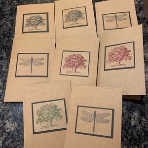 Handmade all-occasion greeting cards! Blank inside with no sentiment. Set of 8.